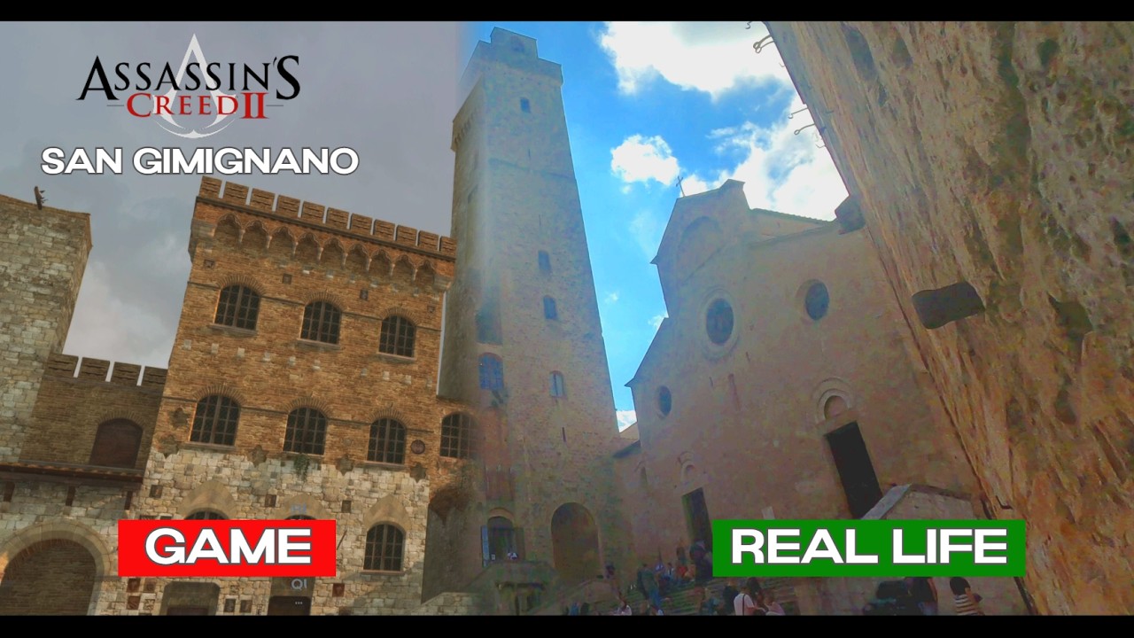Assassin's creed 2 - Game x Real-life - SAN GIMIGNANO 🇮🇹