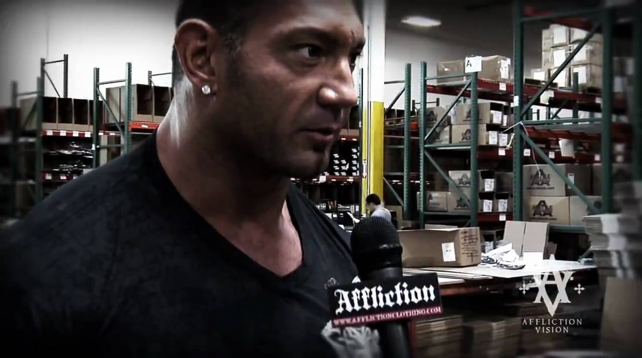 DAVE BATISTA TRAINS AT AFFLICTION