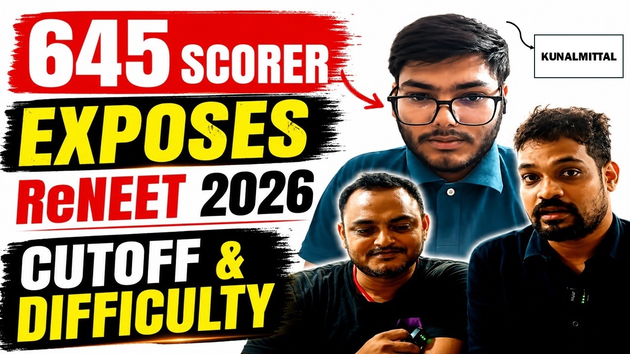 645/720 in ReNEET 2026 😱 | My Student Reveals Actual Difficulty Level & Expected NEET 2026 Cutoff
