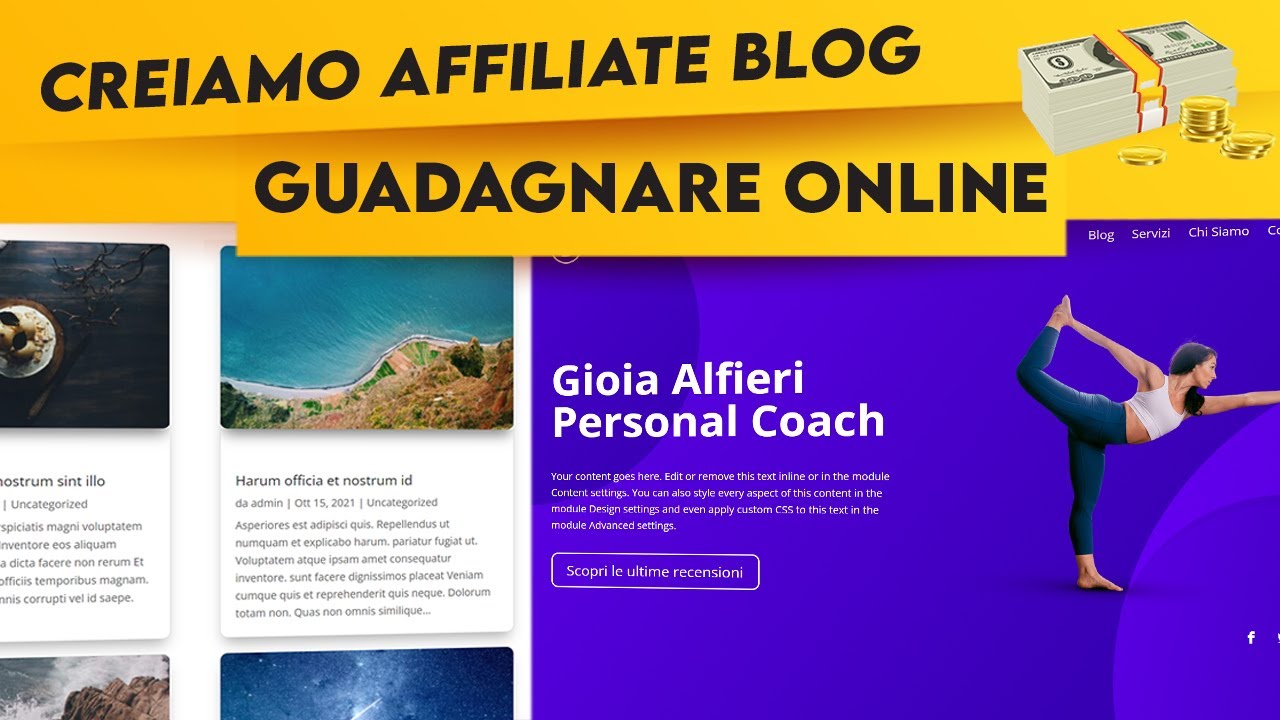 Creiamo un Sito di Affiliazioni Amazon per Guadagnare Online! L’Home Page (WordPress+Divi)