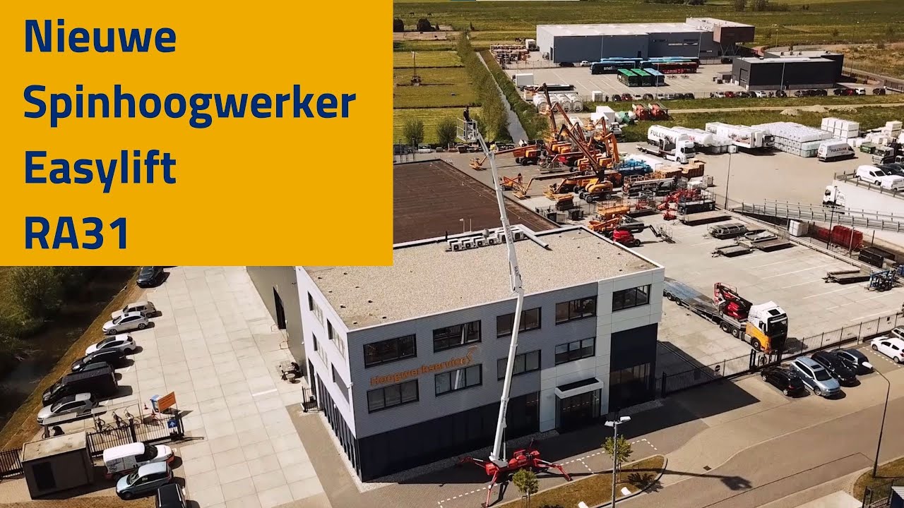 Nieuwe Easylift RA31 Spinhoogwerker van Hoogwerkservice!