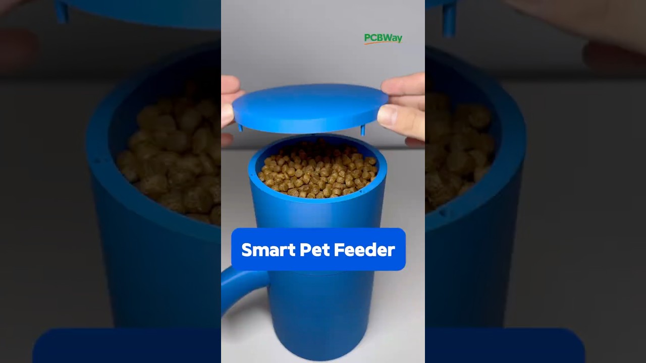 Smart Pet Food Dispensing Arduino Project with Custom PCB from @PCBWay #engineering #pcb #diy #dog