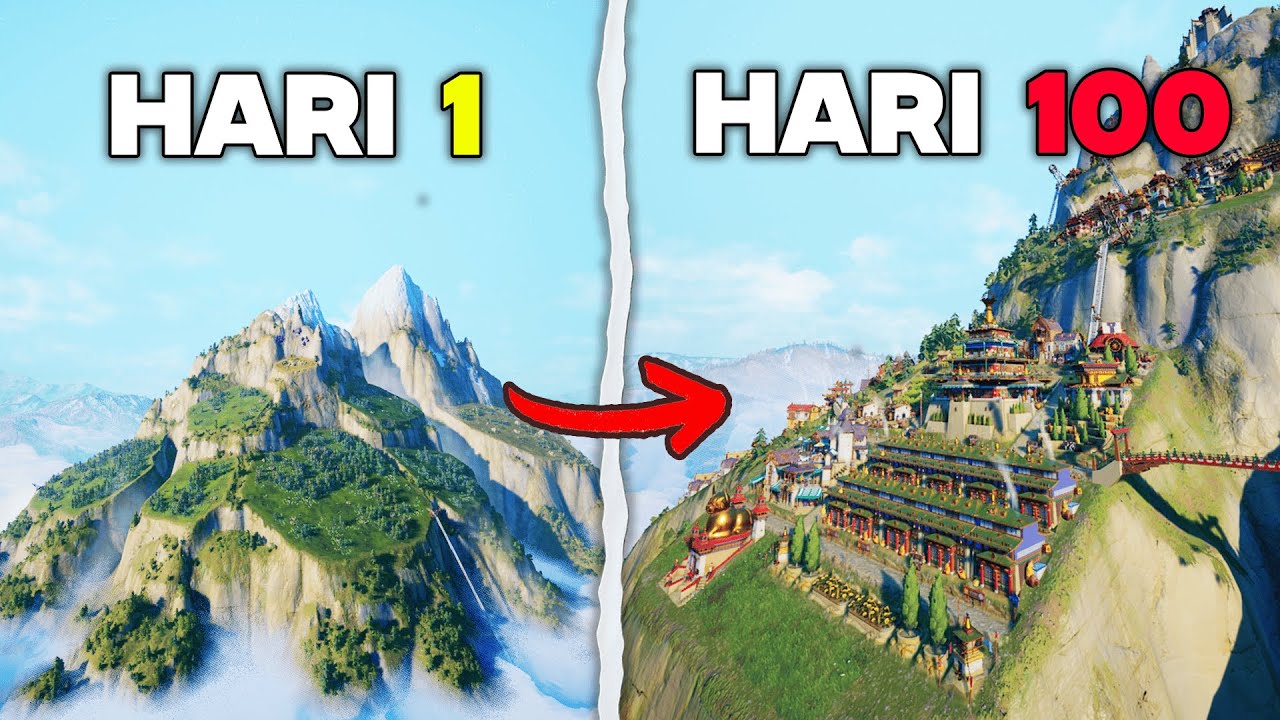 100 Hari Membangun Desa Di GUNUNG EXTREME Dari 0 - Laysara: Summit Kingdom