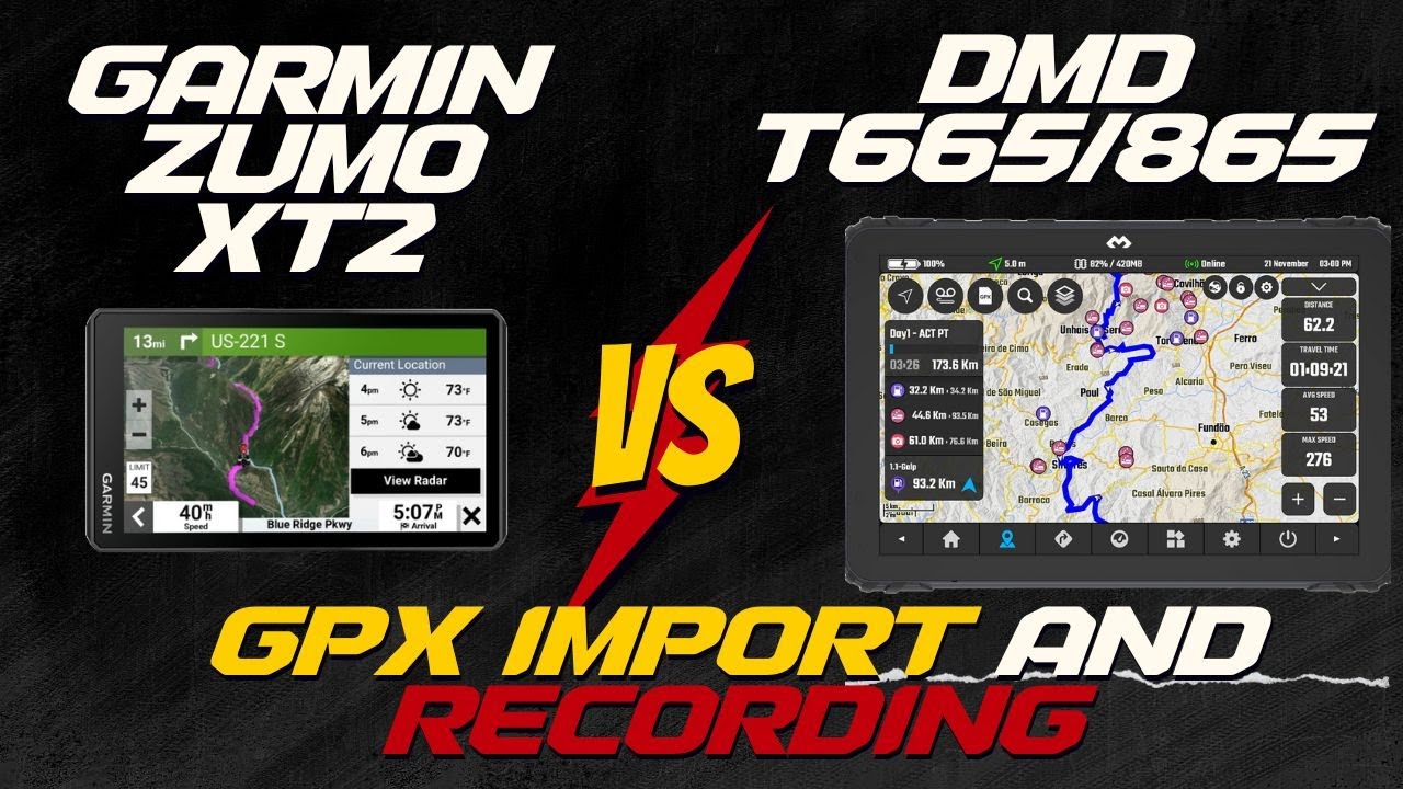 Навигация для приключений: импорт и запись GPX-файлов с Garmin Zumo XT2 и DriveModeDashboard.