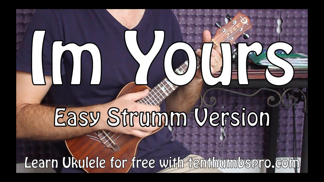 I'm Yours - Jason Mraz - Easy Beginner Song Ukulele Tutorial