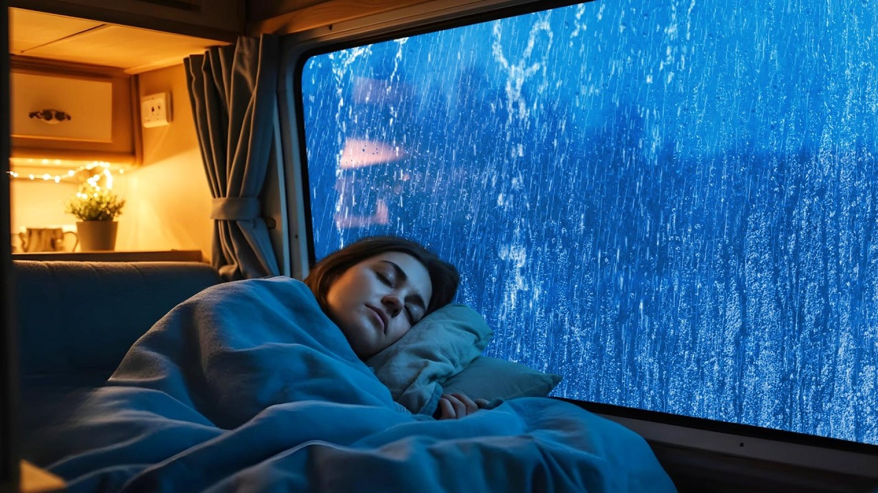 ⛈️Sleep Sounds 🚗 Heavy Rain & Thunder Cozy Car Night Calm