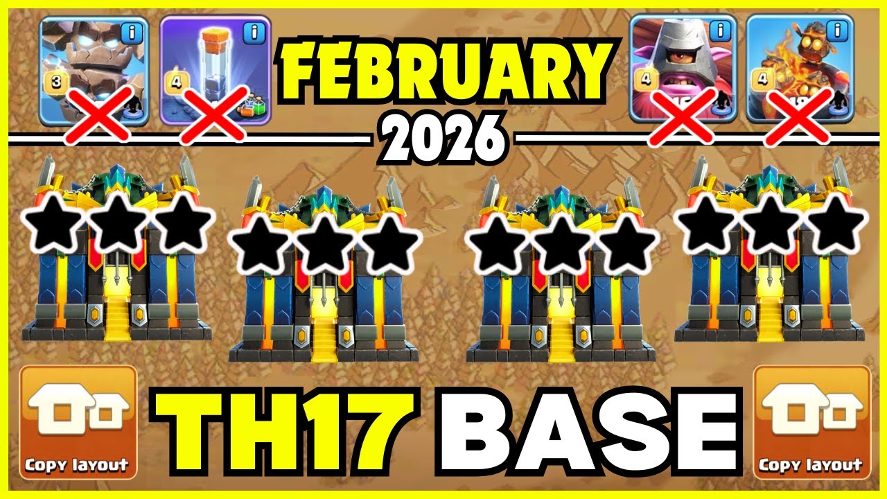 ( TOP 10 ) BEST TH17 CWL BASE WITH LINK 2026 || TH17 WAR BASE LINK 2026 || TH17 BASE CLASH OF CLANS