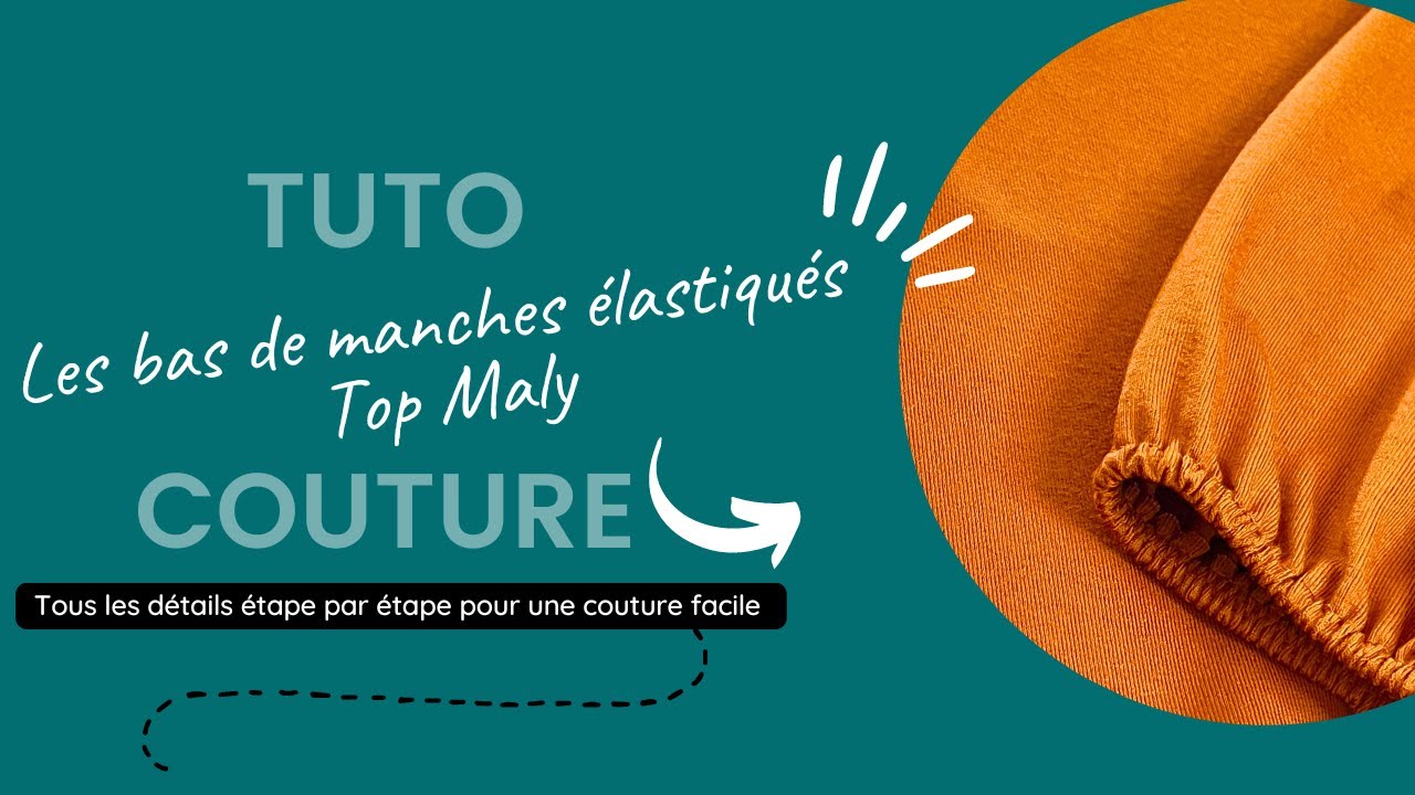 Tuto couture : les bas de manches élastiqués du top Maly