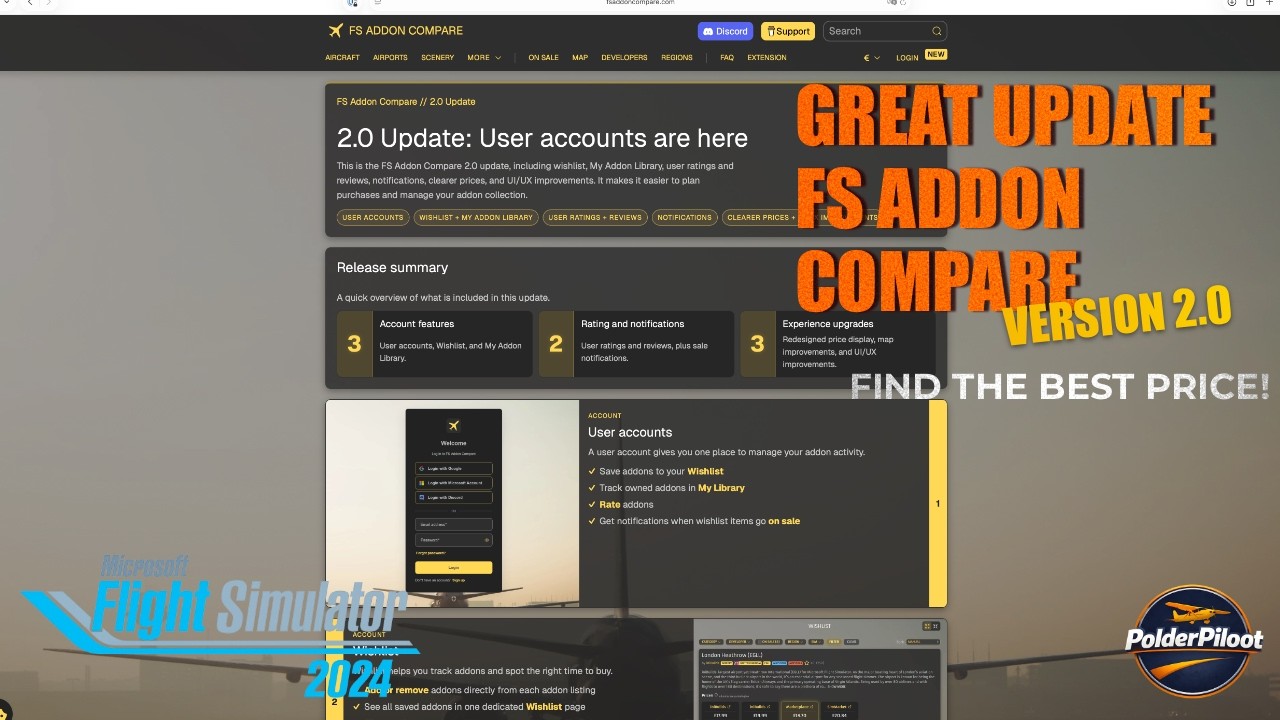 FS Addon Compare V2.0 is LIVE! 🔥 The Ultimate MSFS 2024 & MSFS 2020 Add-on Price & Review Tool