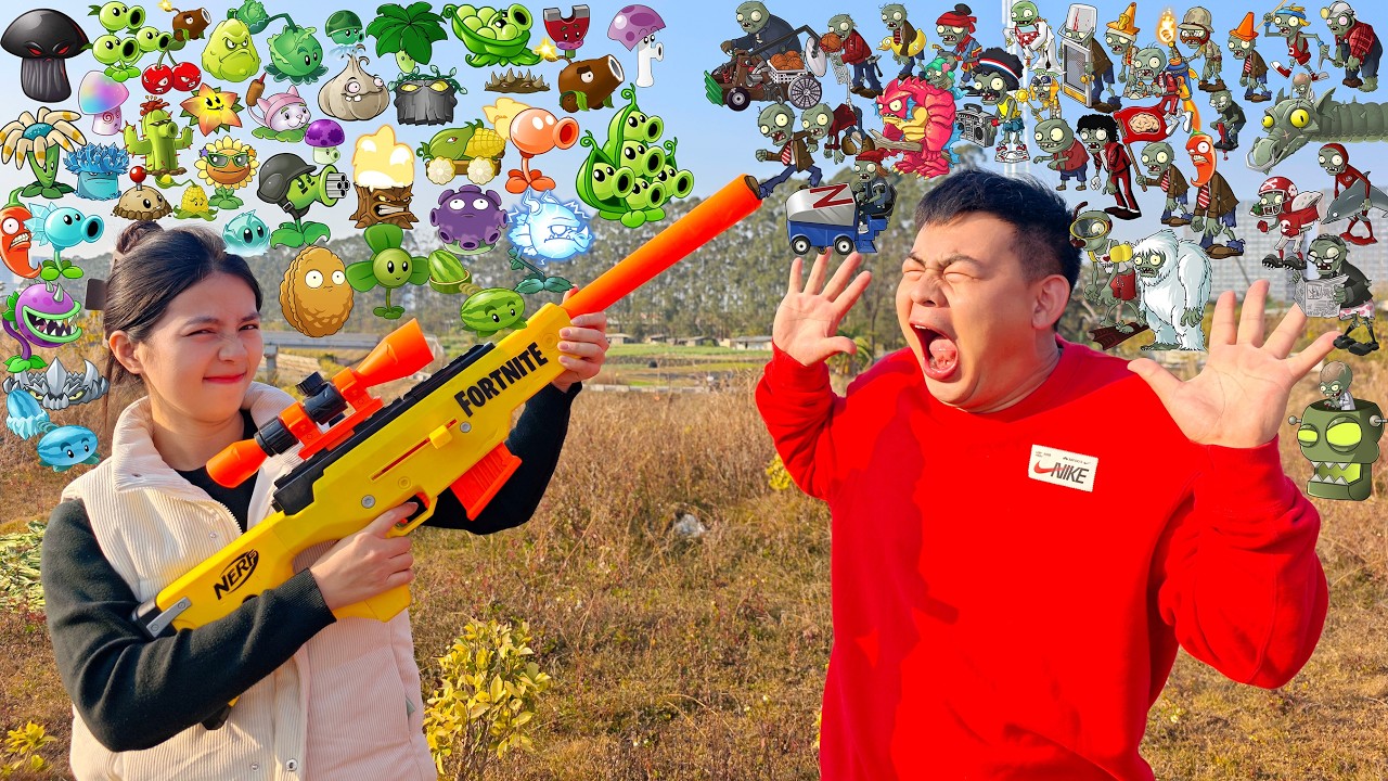 PLANTS VS ZOMBIES:King's Revenge, Crazy New Fusion Toy Gun Plants.