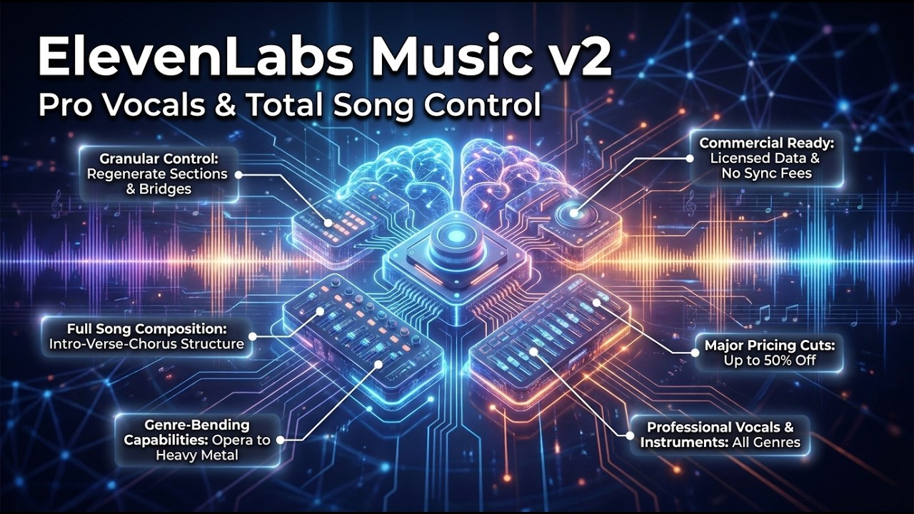 ElevenLabs Music v2: профессиональный вокал и полный контроль над треком (будущее ИИ-музыки)