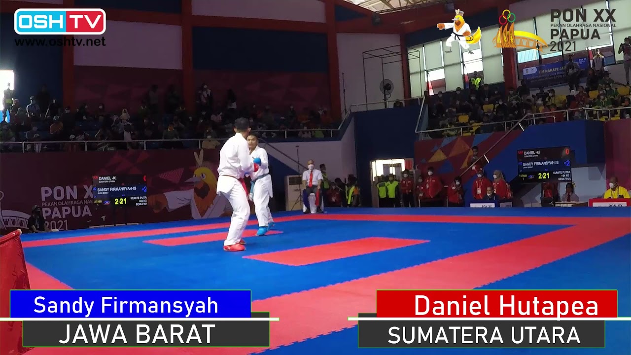 PON 2021 - SANDY FIRMANSYAH (JABAR) Vs DANIEL HUTAPEA (SUMUT) - KUMITE +84 KG PUTRA KARATE