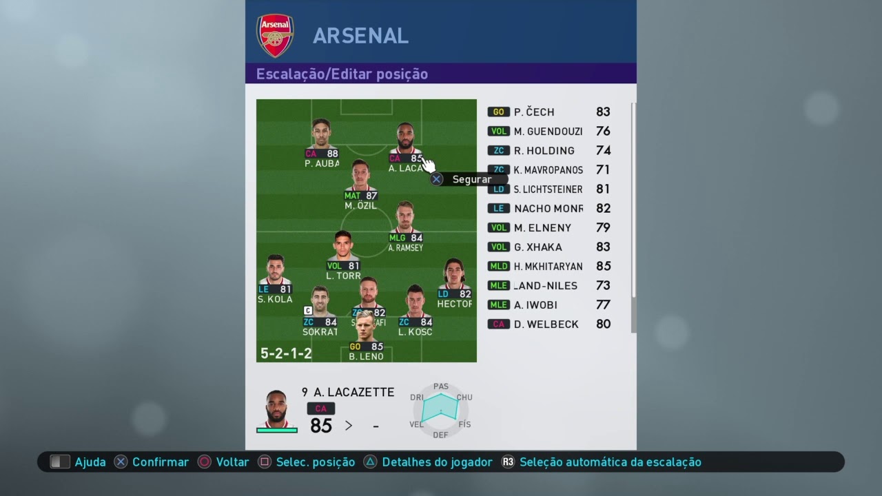 PES 2019 -TATICAS ESPECIAIS - DEFESA FIRME E ATAQUE FORTE