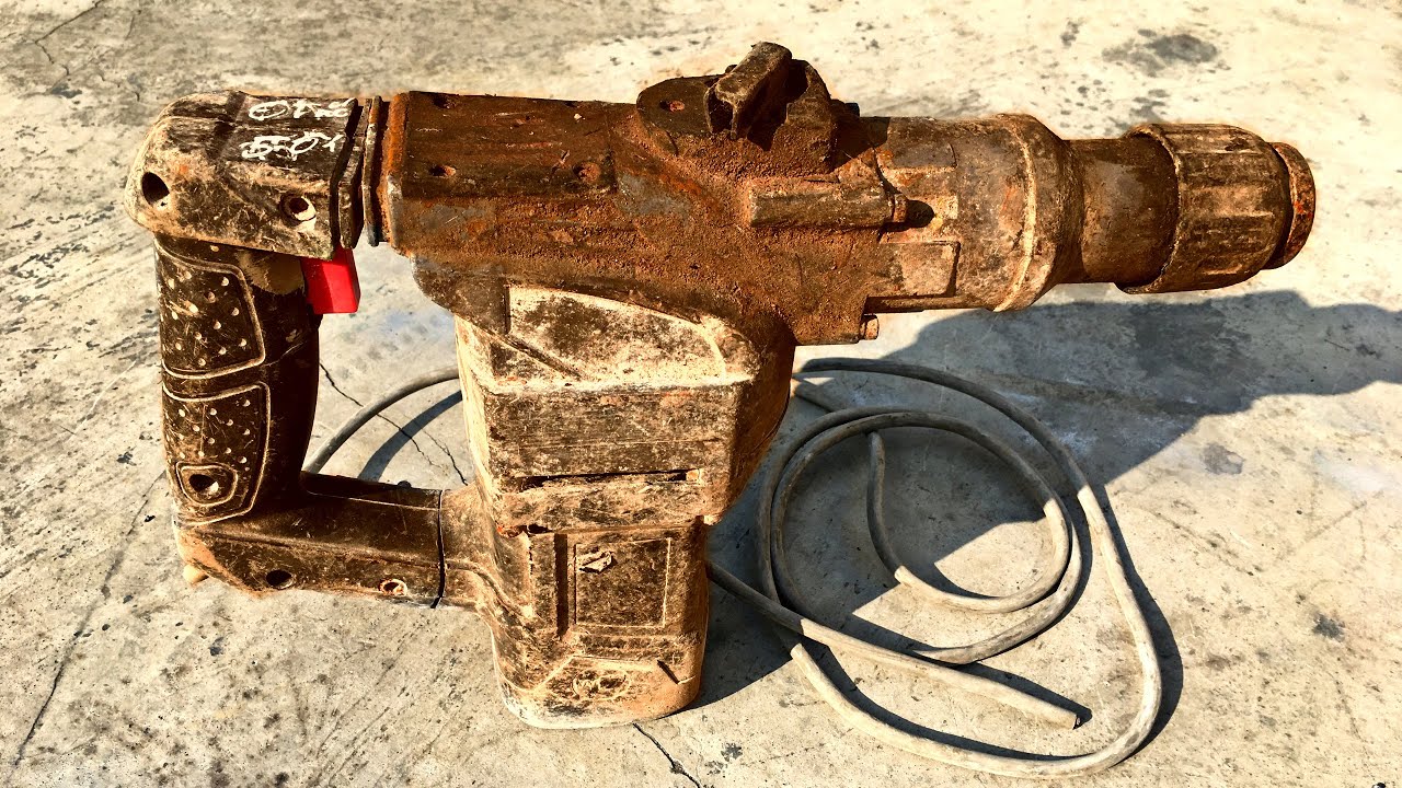 Восстановление старого перфоратора MAKITA | Восстановить сломанную старую дрель 1 $