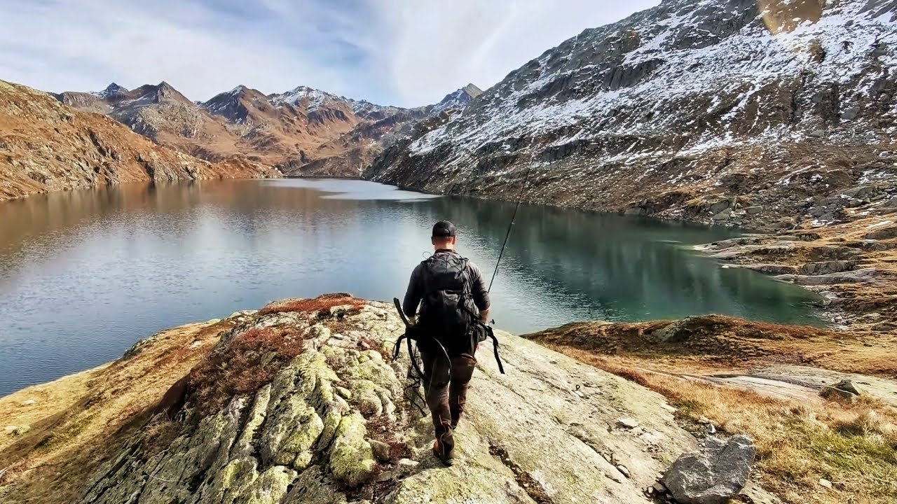 🎣LAGO INCANTEVOLE ❄️  PESCO A 2300mt - Ultima uscita dell'anno 💪