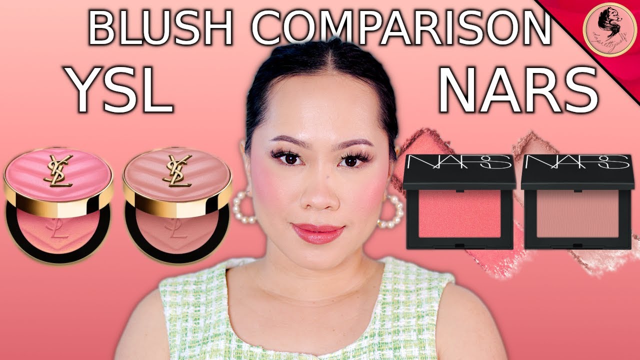 СРАВНЕНИЕ РУМЯН | YSL против NARS | розовая дымка, вести себя, беспокойный розовый, оргазм x
