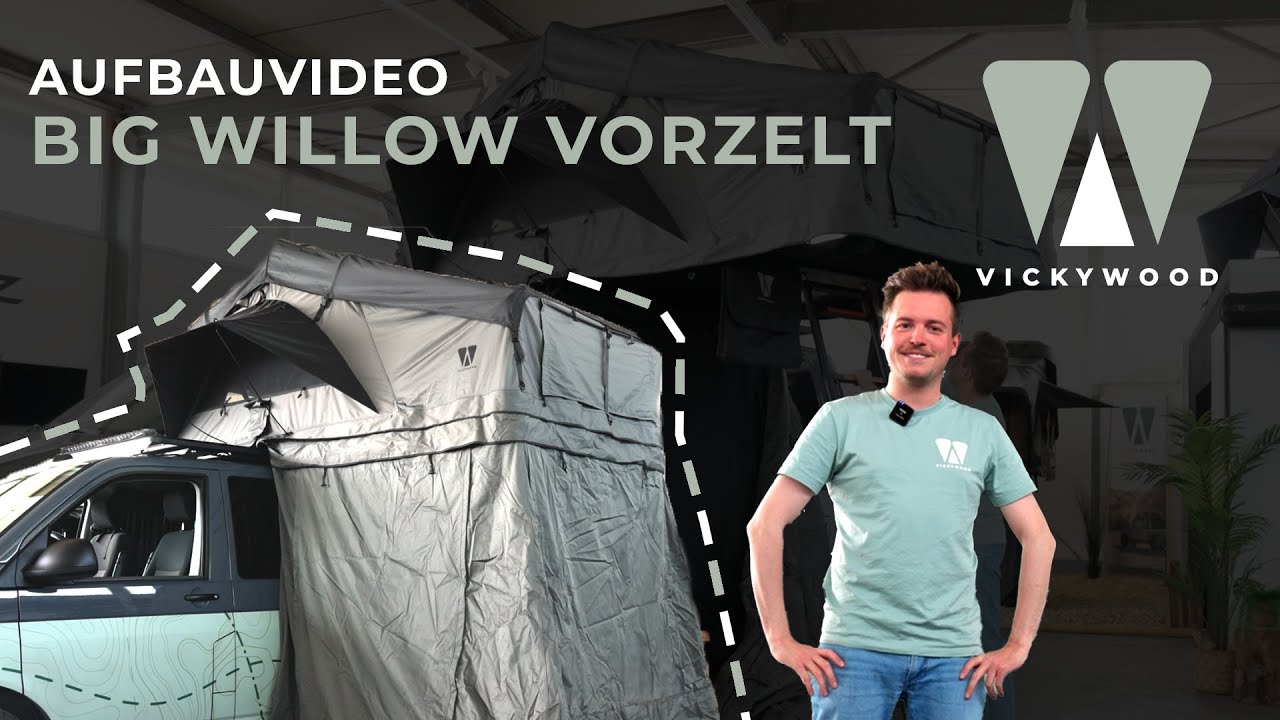 VICKYWOOD &ndash; Auf- & Abbau Vorzelt BIG WILLOW ECO