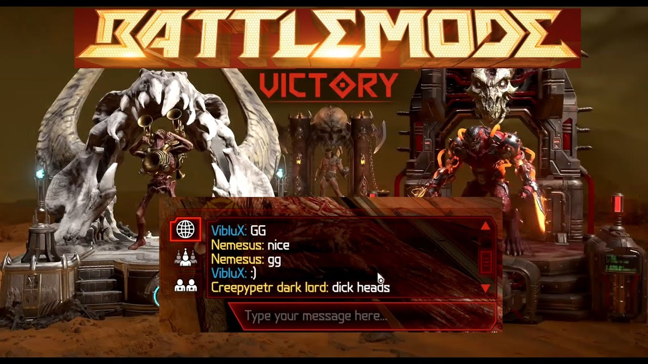 Doom Eternal Battlemode 2.0 - demolishing a known toxic player