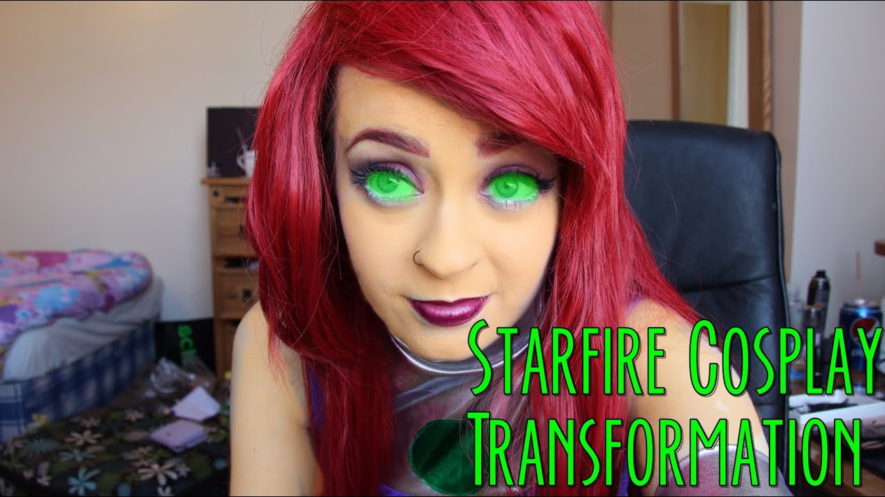 Starfire Cosplay Transformation