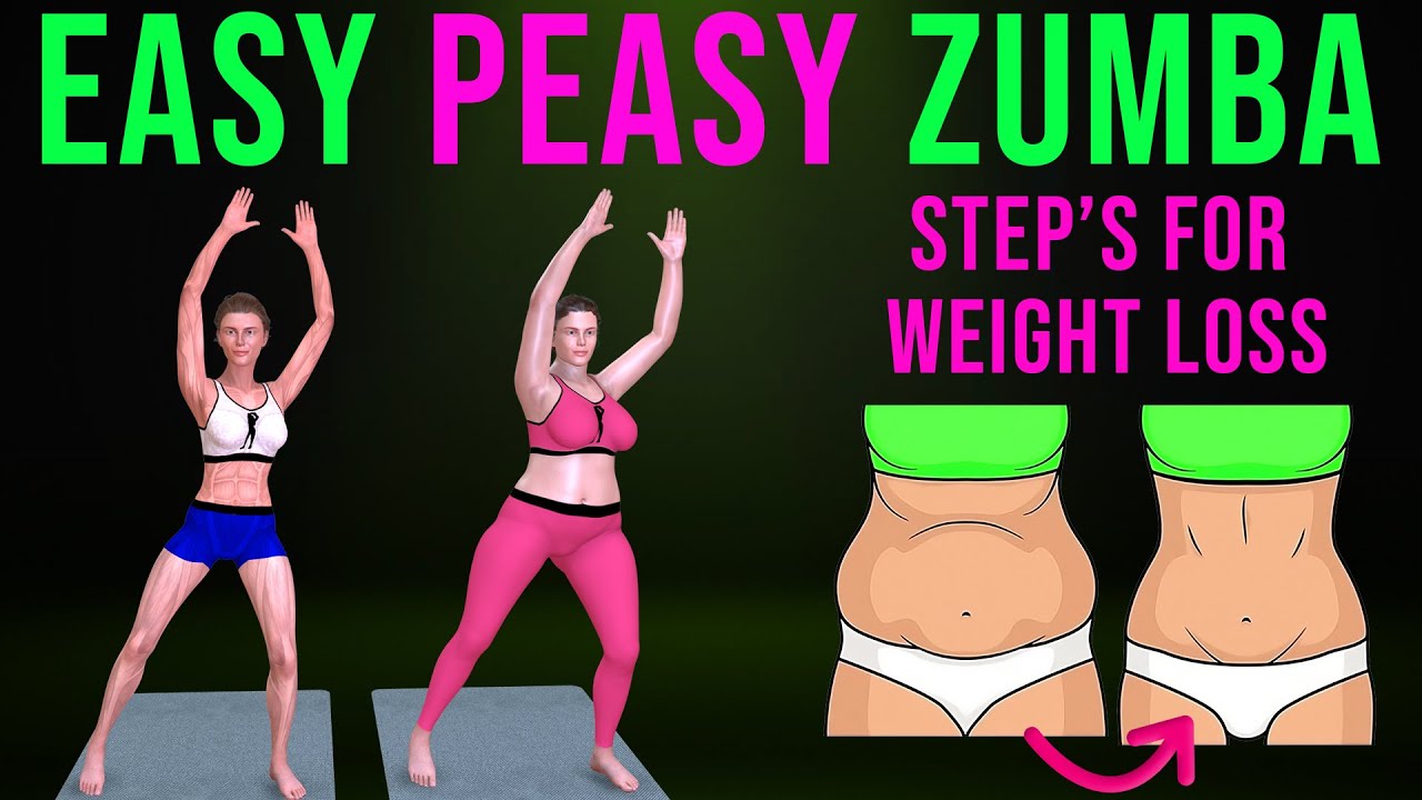 Easy Peasy Zumba Steps — отличные результаты. Танец для начинающих для лёгкого похудения, веселья...