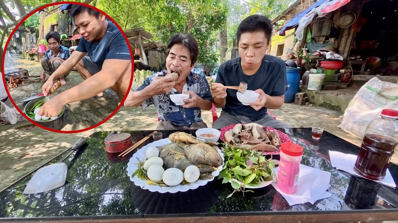 Thu Hoạch Nốt Cá Rô Dưới Ao Và Lần Đầu Ăn Thử Cá Rô Hấp Bia Thấy Cũng Khá Ngon | HUY ANH TV 