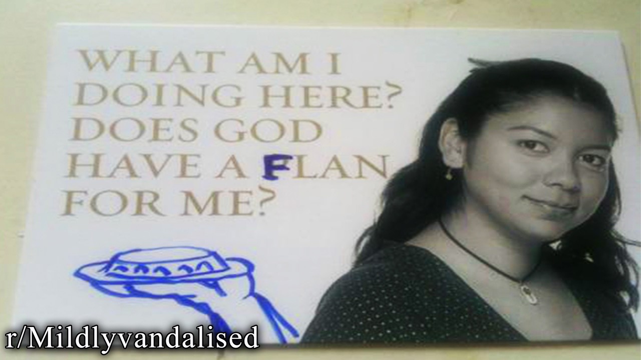 when things are mildly vandalized