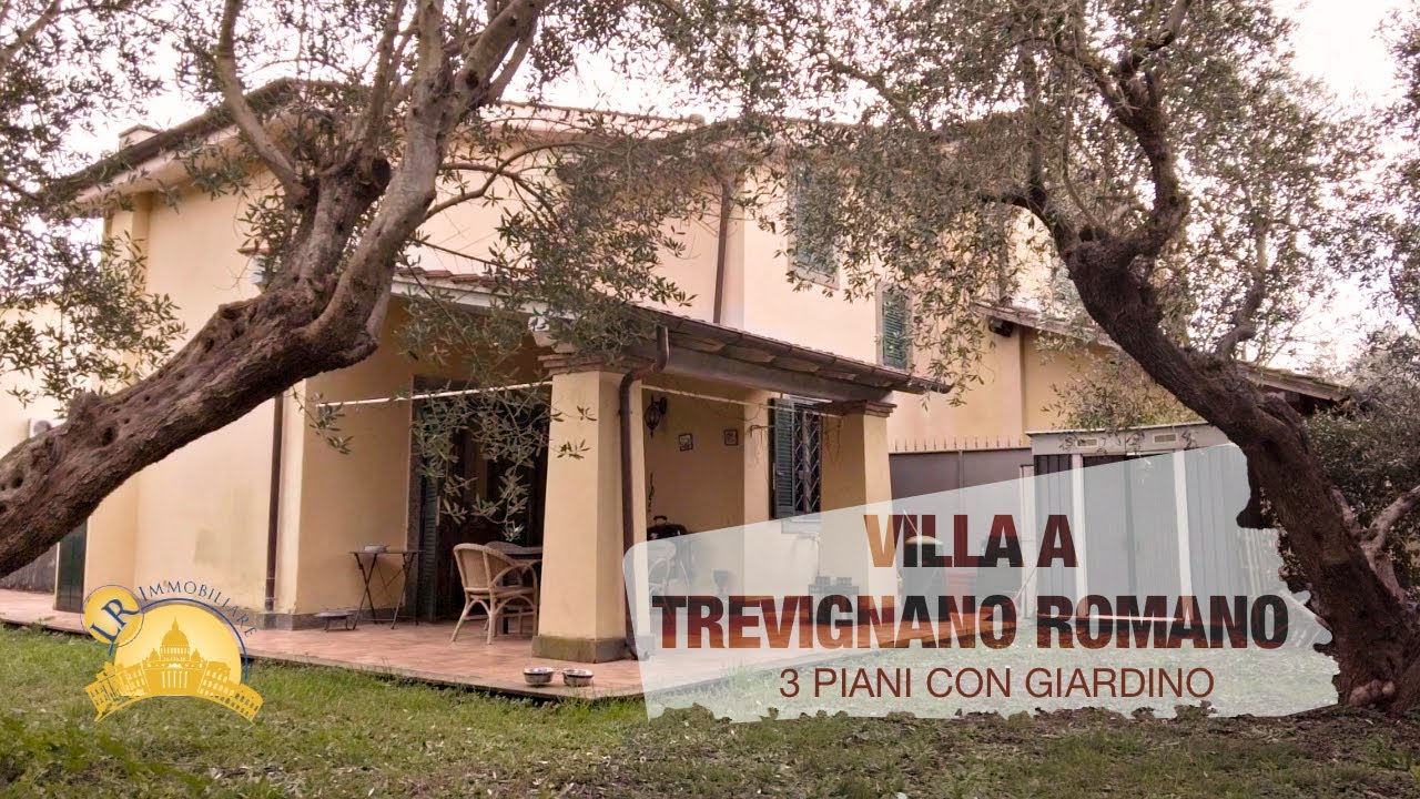 SPLENDIDA VILLA TRILIVELLI CON GIARDINO A TREVIGNANO ROMANO, A DUE PASSI DAL LAGO