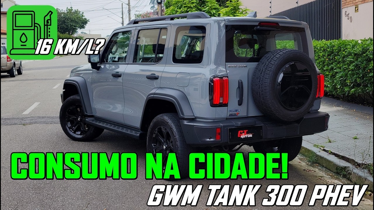 GWM Tank 300 PHEV: consumo muito alto sem a bateria? Faz mais de 100 km em modo elétrico?