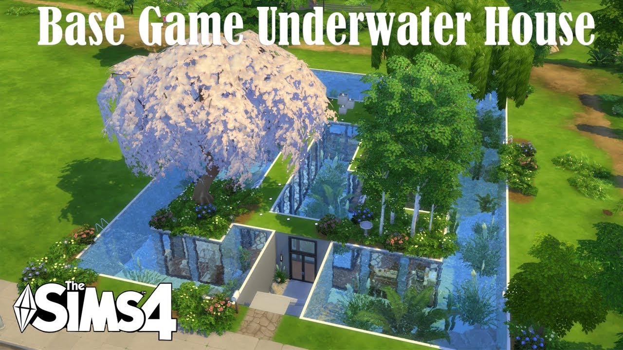 The Sims 4 - Underwater House Tutorial - Base Game (with moveobjects on instructions)