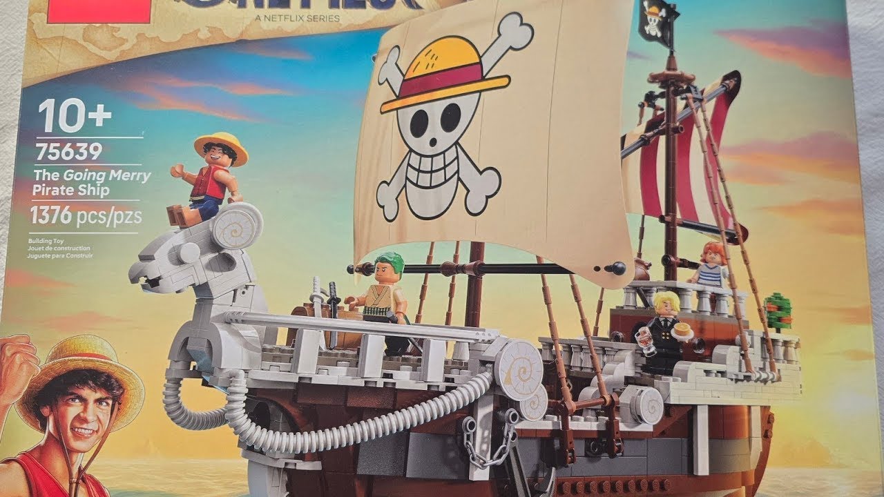 Building The Going Merry Pirate Ship ( One Piece) Lego Set 75639 Part 2