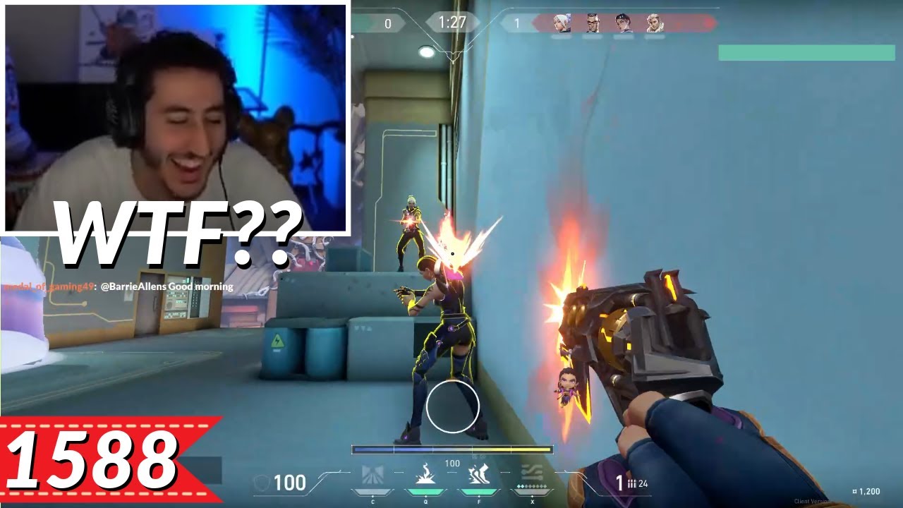 This 0.0001% Shot Will Blow Your Mind!! | Most Watched VALORANT Clips Today V1588