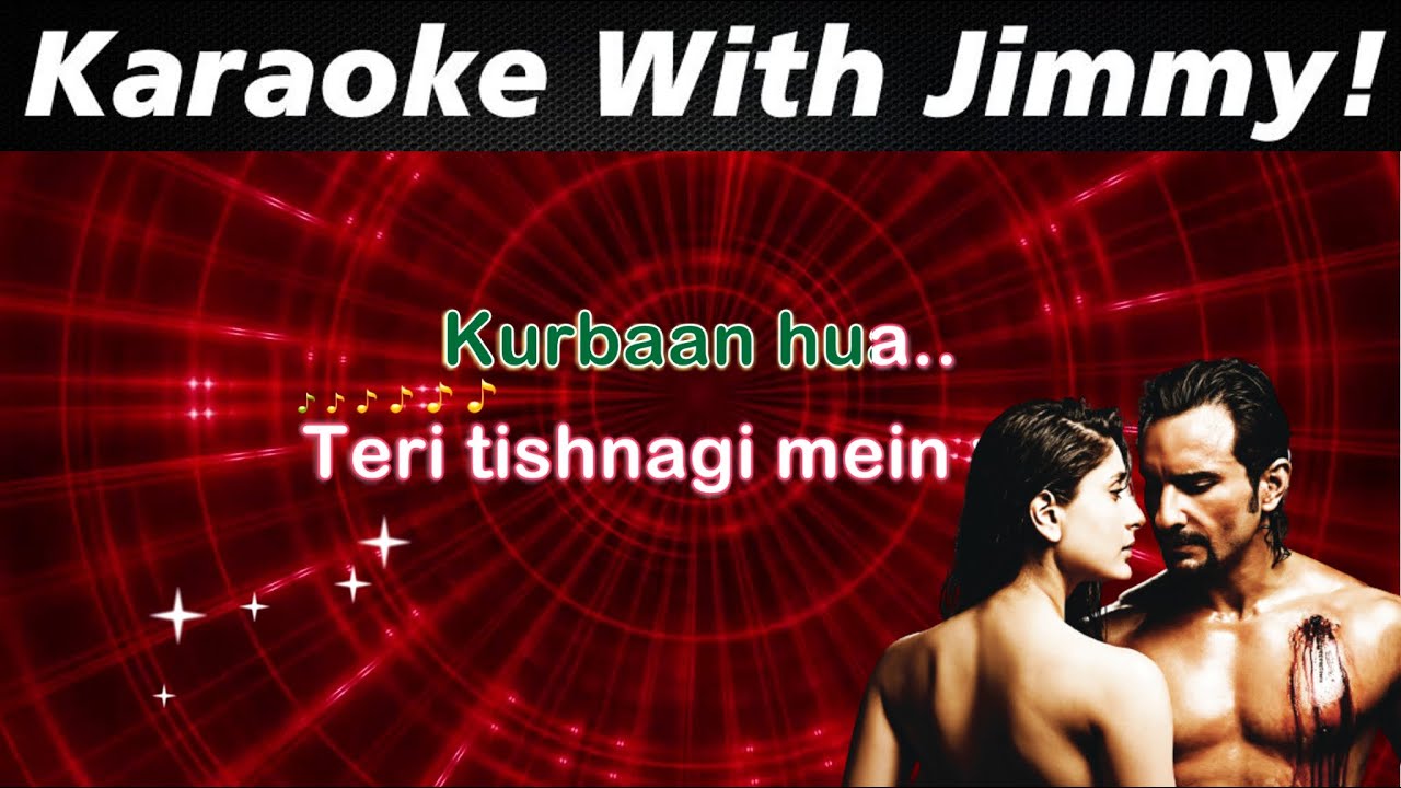 Kurbaan Hua (Kurbaan) | Karaoke With Lyrics | Saif Ali Khan | Salim-Sulaiman, Vishal Dadlani