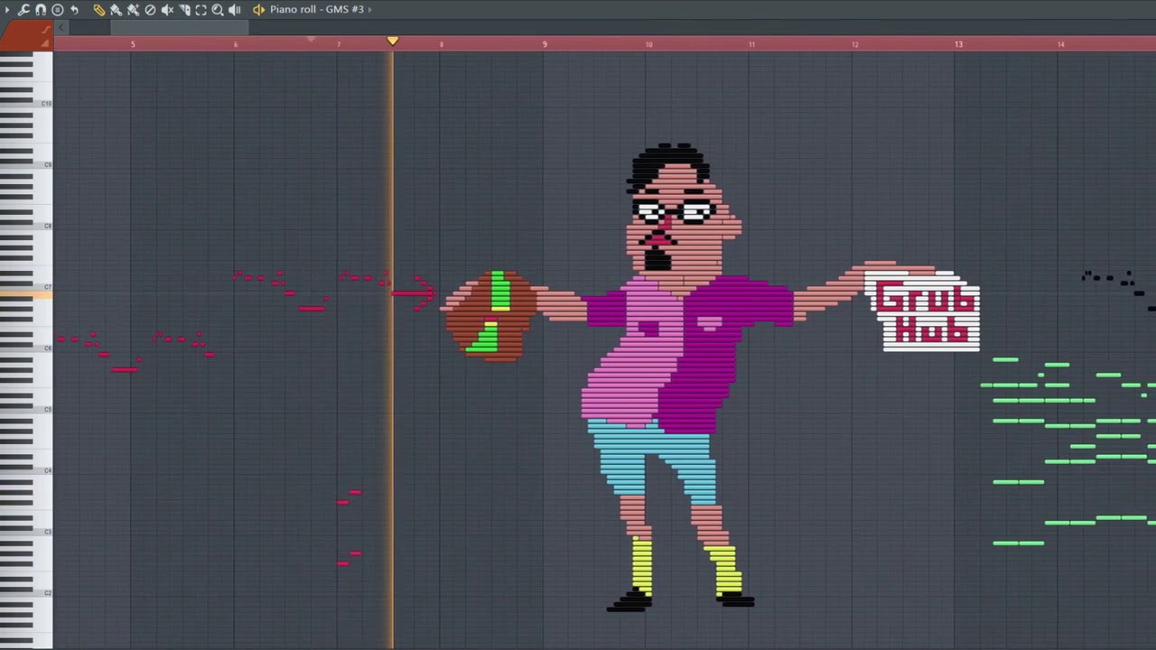 Что GrubHub Ad звучит как - MIDI Art
