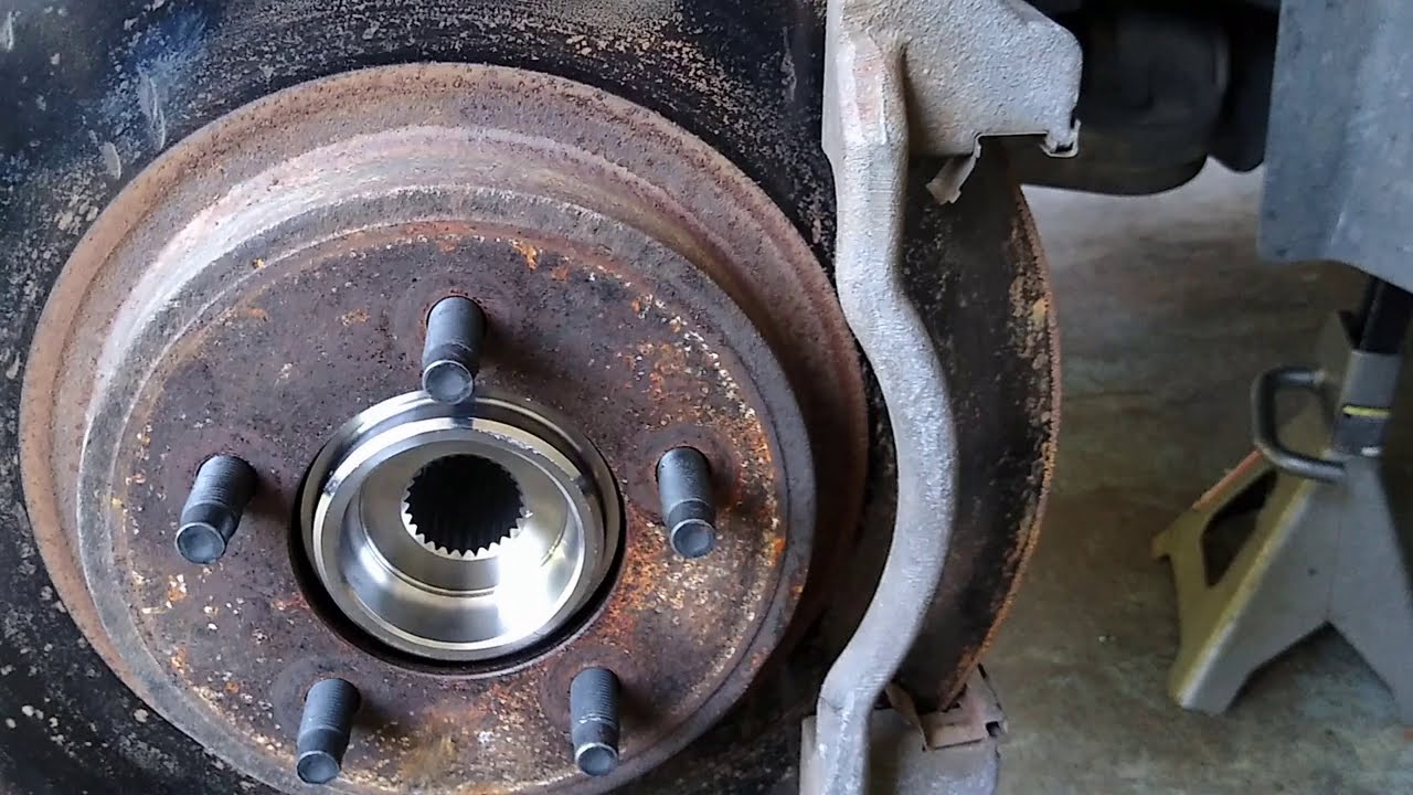 05 Lincoln Aviator wheel hub assembly and bearing replacement