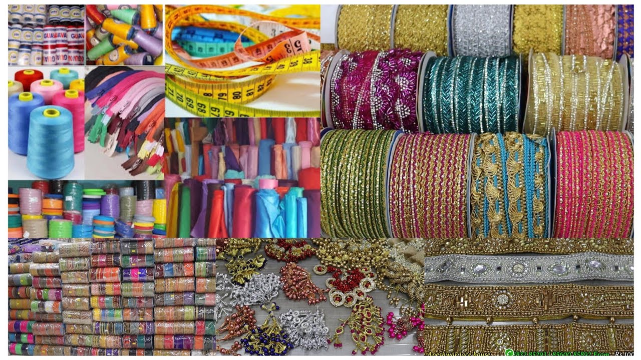 Tailoring materials Aari Work lace stone Patches மிகக் குறைந்த விலையில்