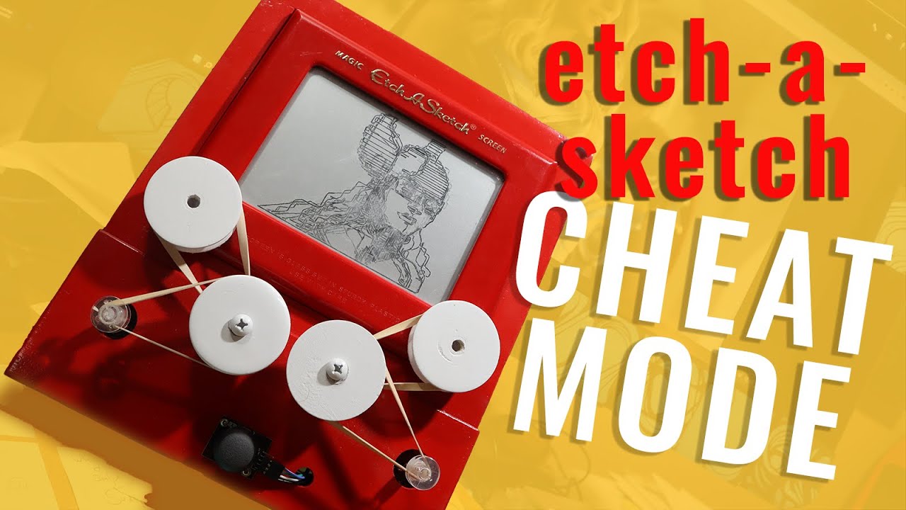 How to Easily Draw on an Etch A Sketch - Cheat Mode - PT 2