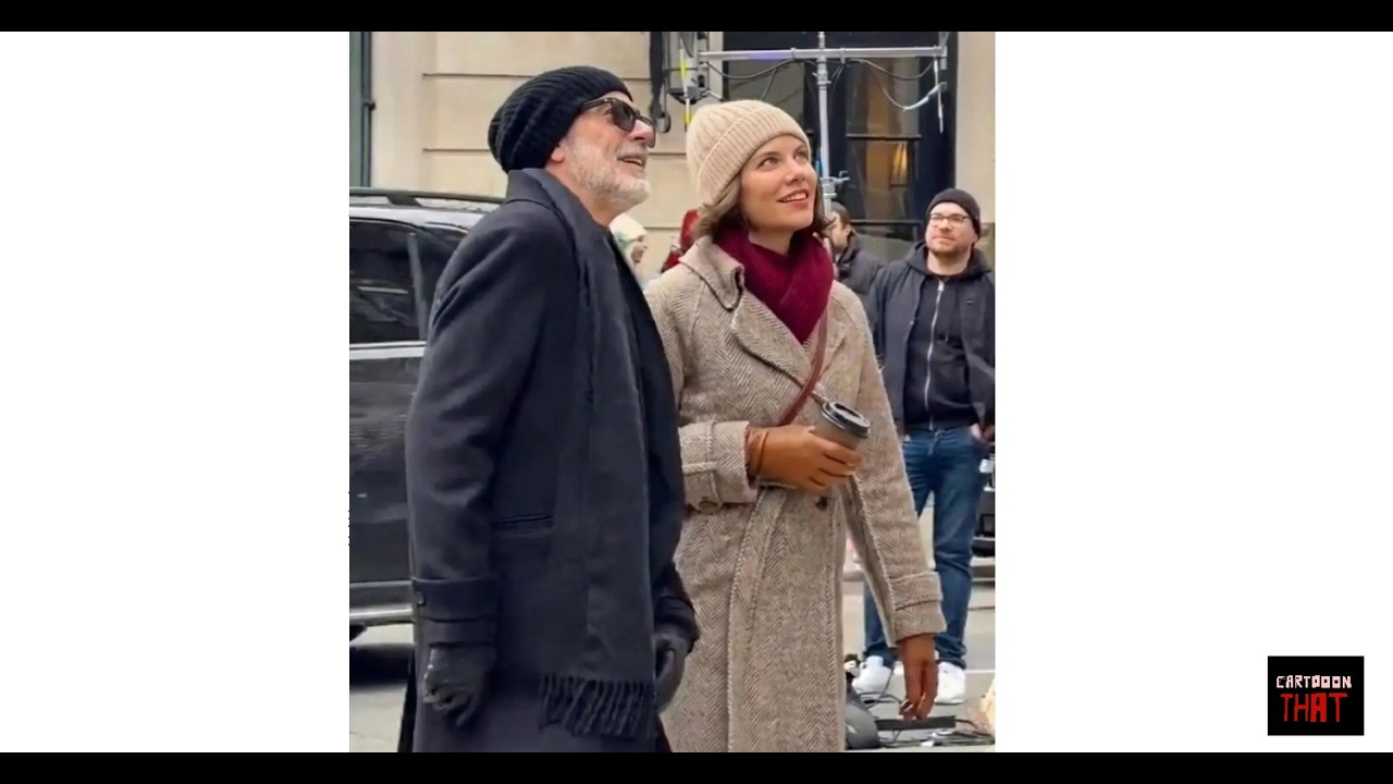 Negan and Maggie behind the scenes Walking Dead, Dead City Season 3