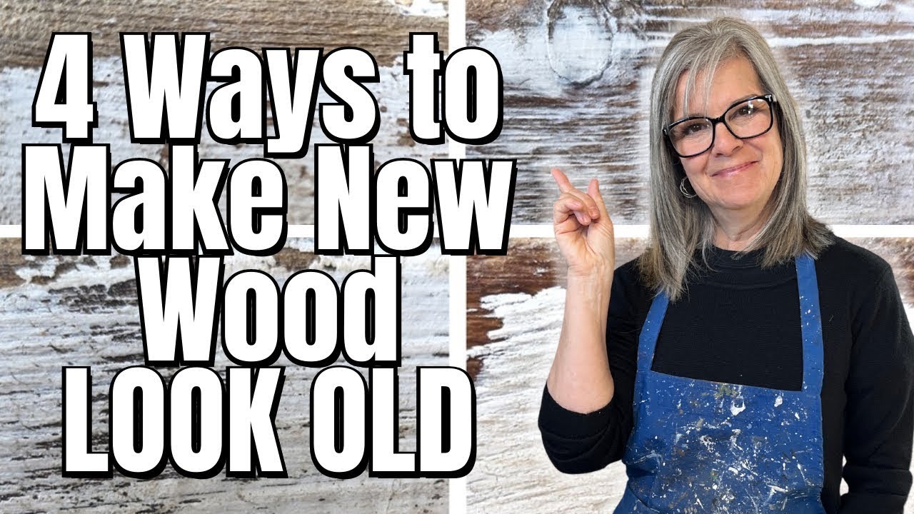 4 Simple Painting techniques to make new wood look old