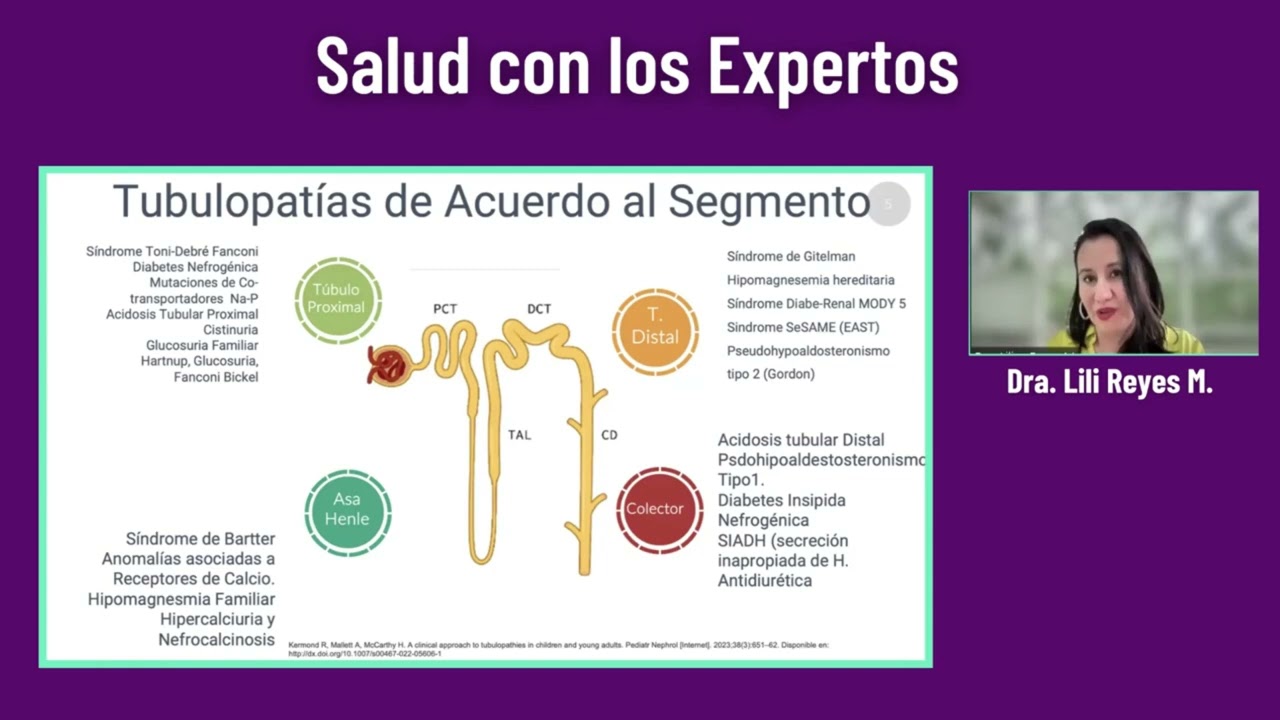 Enfermedades Raras: Tubulopatías en la Infancia ¿Cómo Sospecharlas? Dra. Lilian Reyes.