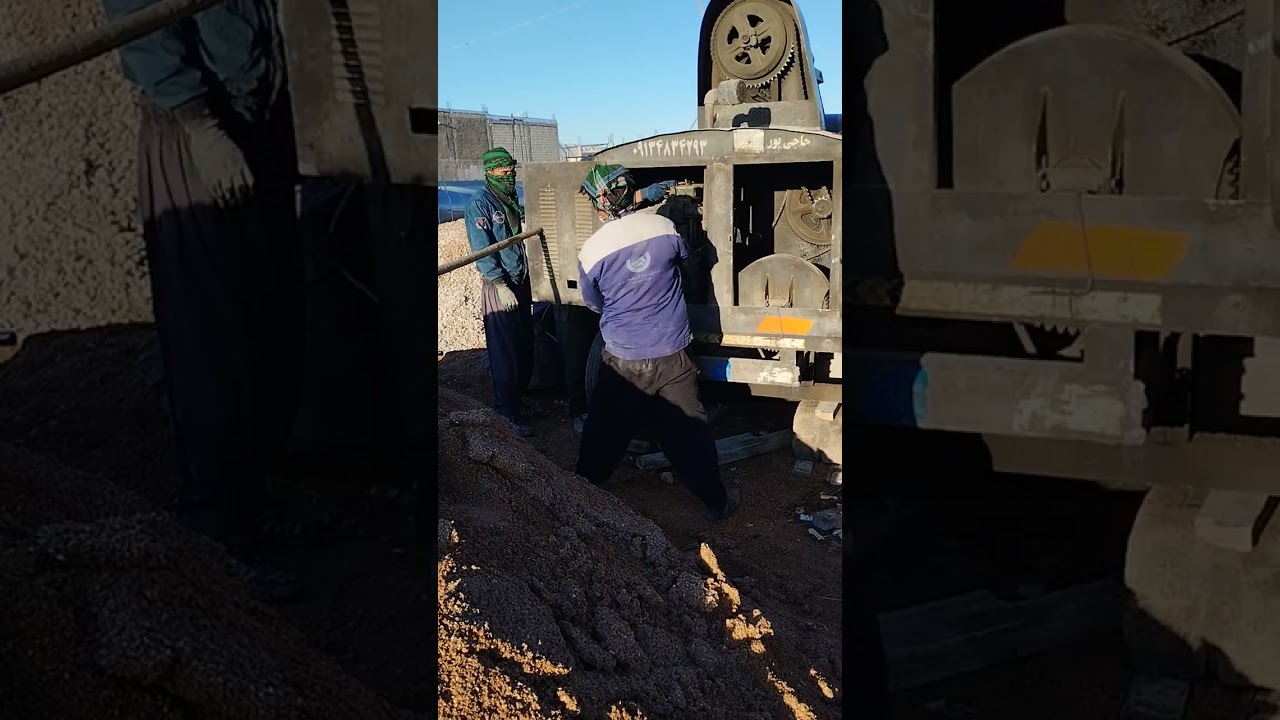 نحوه ی بتن ریزی بادستگاه خلاطه (طبقه اول)