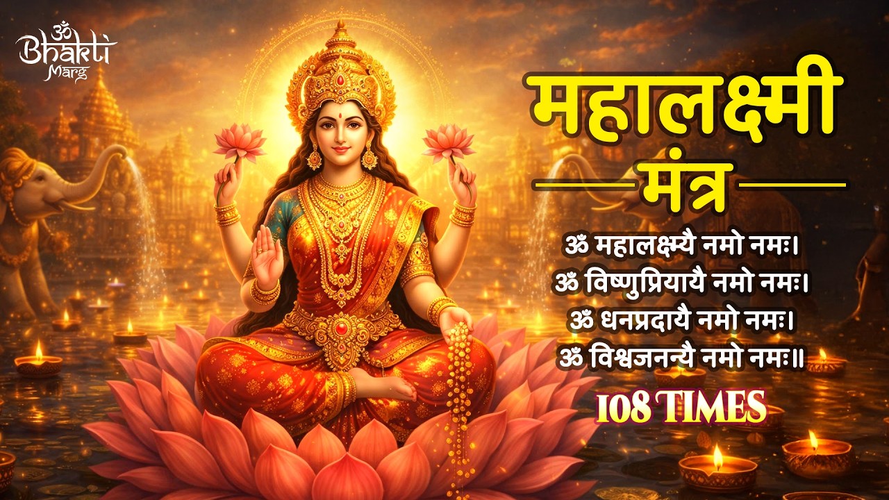 Laxmi Mantra - Om Mahalaxmi Namo Mamah | महालक्ष्मी मंत्र | Laxmi Mantra For Wealth And Prosperity