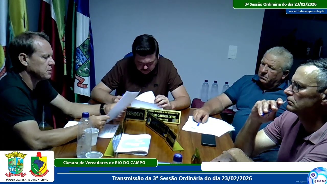 3ª Sessão Ordinária do dia 23 02 2026.