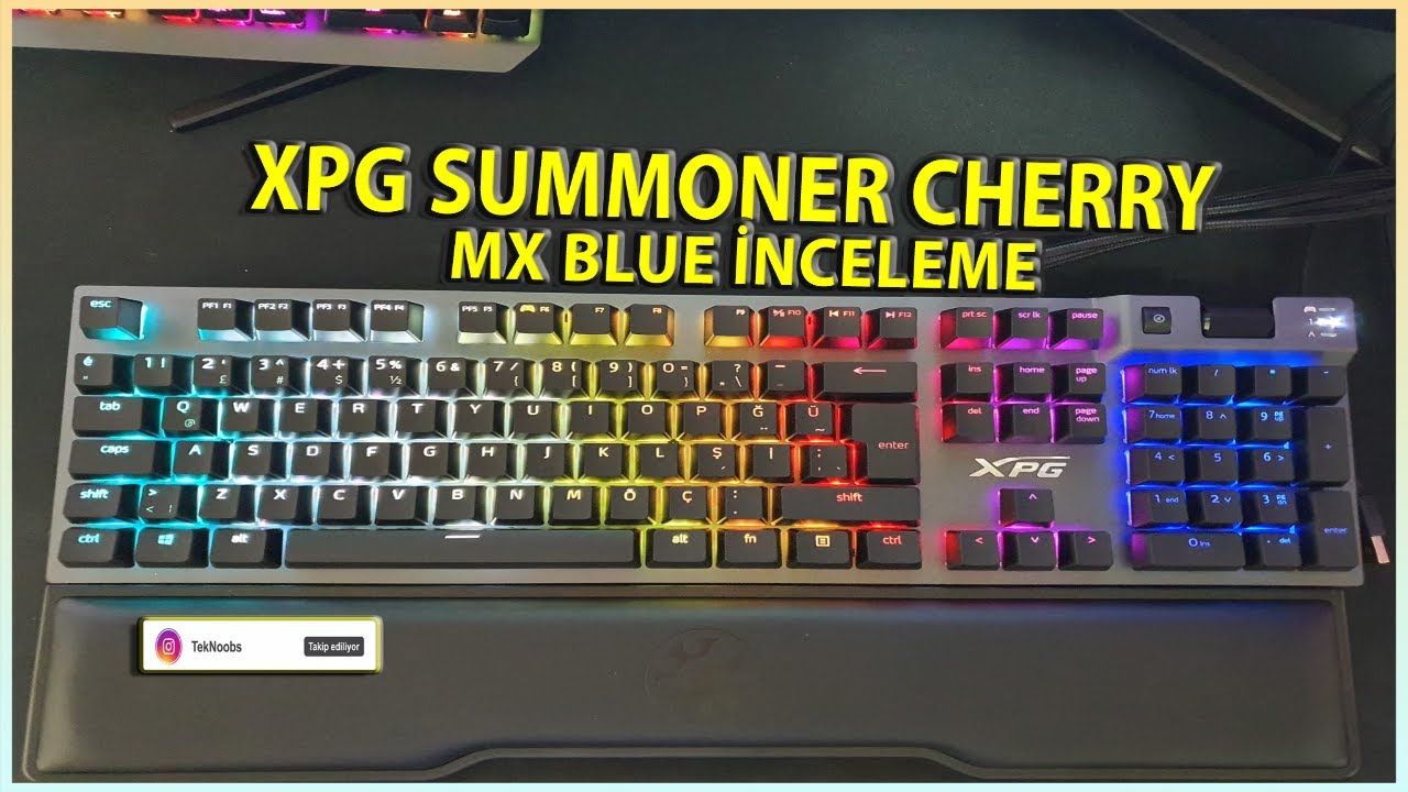 XPG Summoner Cherry MX BLUE - Kutu a&ccedil;ılışı - inceleme tanıtım
