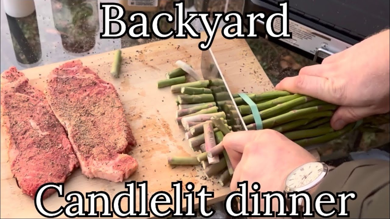 Didn’t go camping, so cooked steak for my wife!