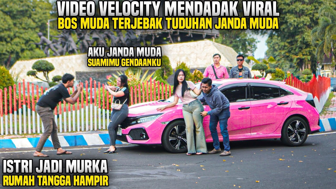 GARA2 VELOCITY DIDEPAN CIVIC PINK JANDA MUDA VIRAL!! ISTRI BOS MUDA MURKA MELIHAT!! Ternyata..