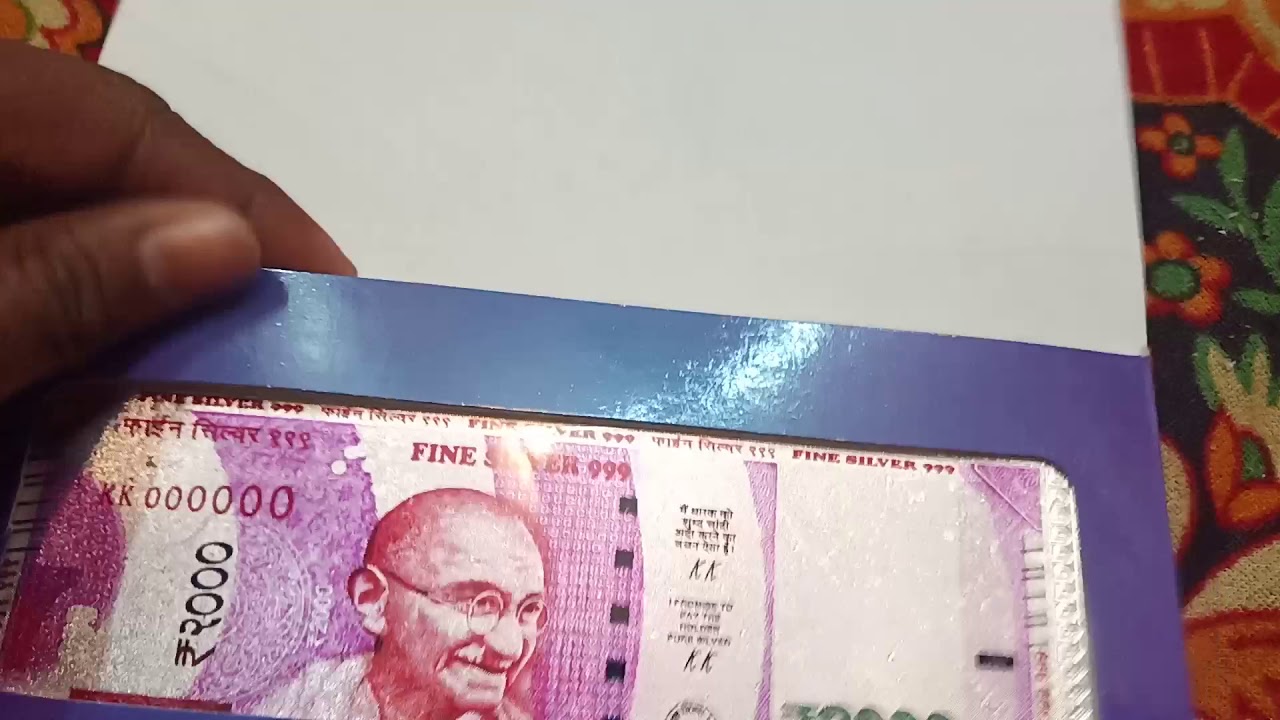 Silver 2000 Note  Made 999 silver 😲