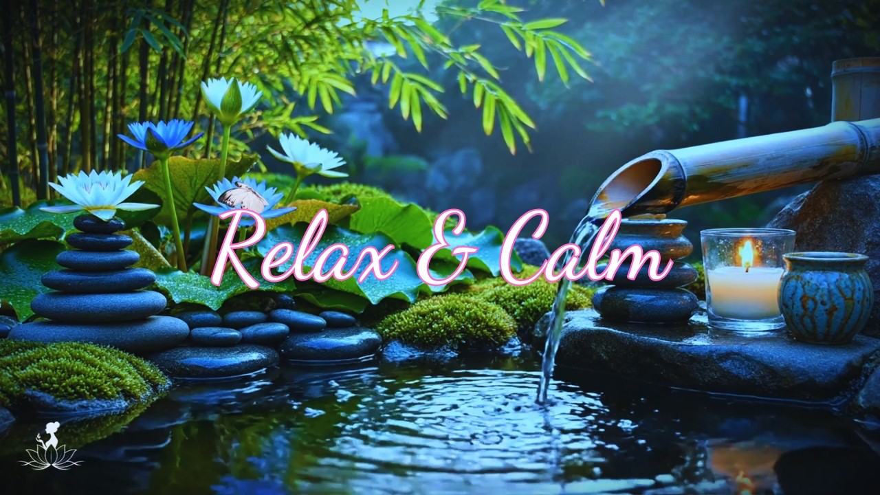 Listen 5 Minutes and You Will Sleep 😴 Water Sounds Relaxing Music for Sleep, Study and Meditation 🌿💤