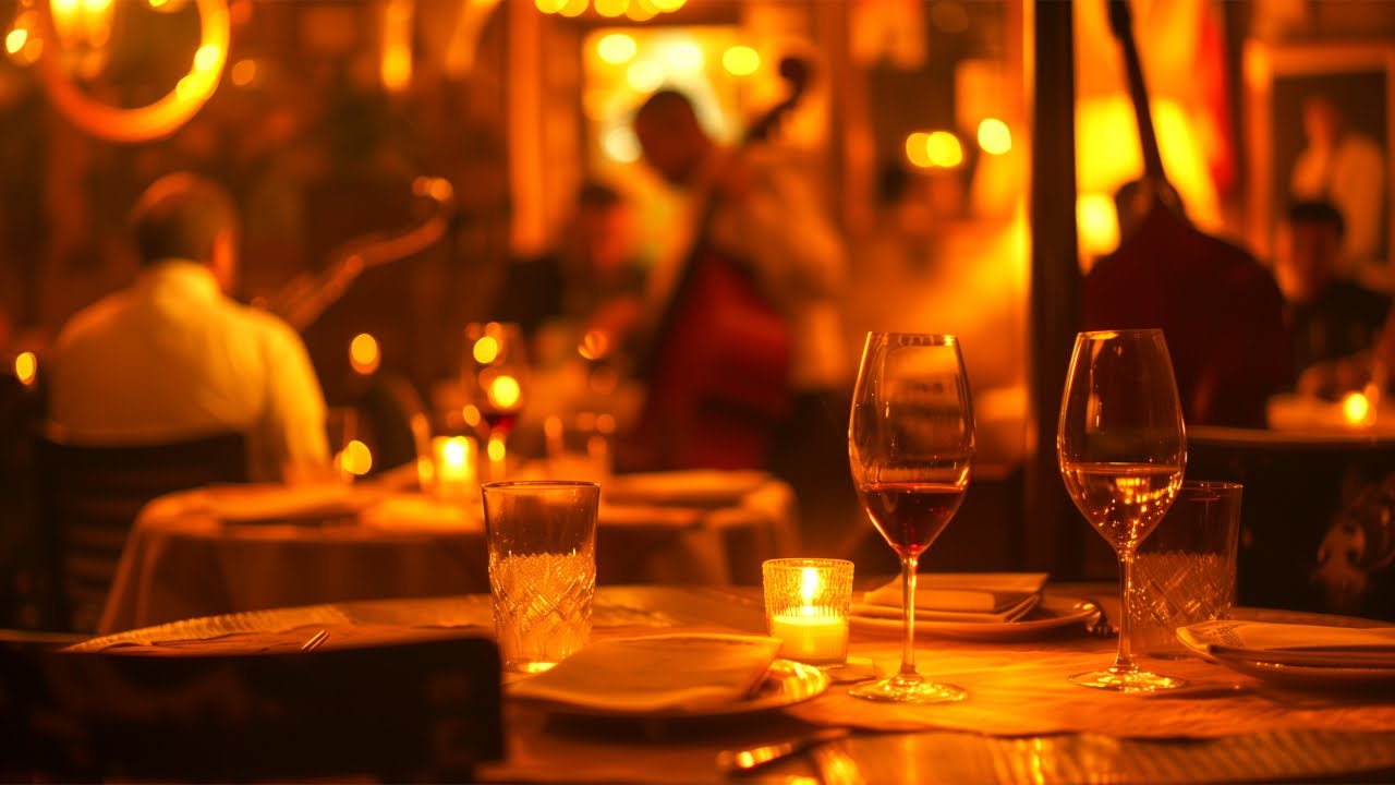 Elegant Wine & Jazz Night Ambience 🍷 | Perfect Relaxing Instrumental Jazz & Bossa Nova BGM Playlist
