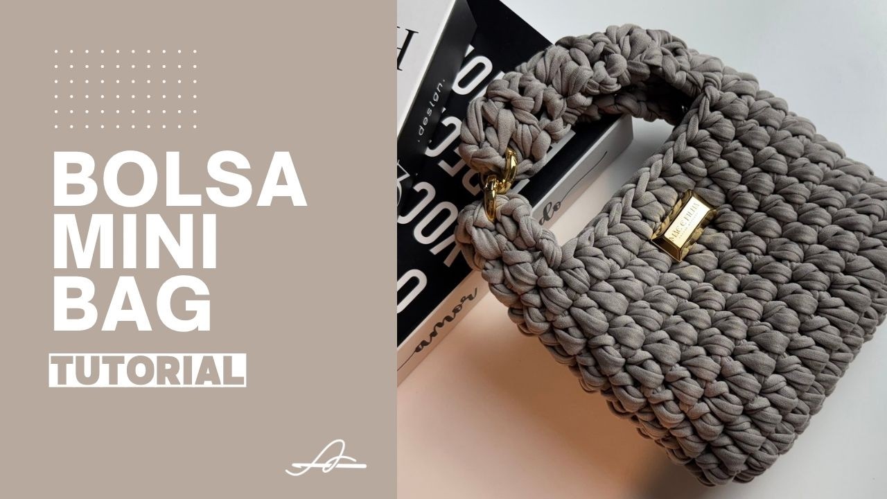 Bolsa Mini Bag em Crochê com Fio de Malha