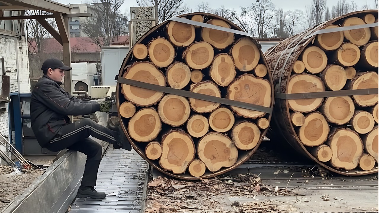 SHOCK Wood Chips Process You Must See.